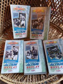 Vintage VHS Boxing Cassettes