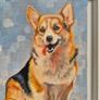 Happy Corgi - oil painting - framed Image 6