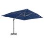 Cantilever Umbrella with Aluminium Pole 4x3 m Azure Blue Image 3