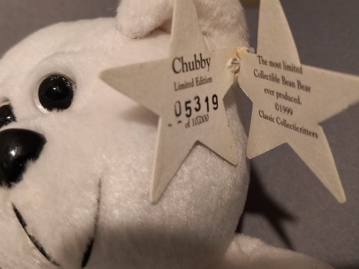 Vintage beanie bear, Collecticritters "Chubby"