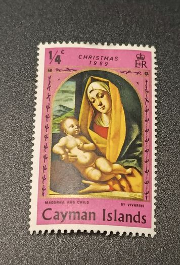 1969 Cayman Islands Christmas Madonna & Child