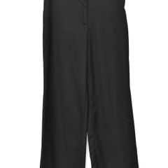 Monki Beauty uniform for college Bife Black Wide Leg High Waisted Trousers, Size 36 (UK 8)