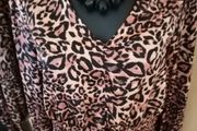 Women's Gallery Leopard Print Top NWT Size 14