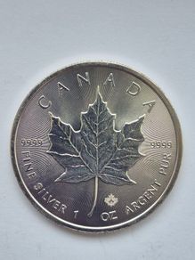 1 oz Canadian Maple Leaf Silver Bullion Coins