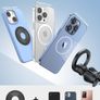 Car Phone Mount for MagSafe - [20x N52 Magnet] Magnetic Phone Holder Car, Air Vent Phone Mount Cradle Hook for iPhone 17 16 15 14 13 Pro/Max/Plus/Air & MagSafe Case, Others with Metal Plate Image 3