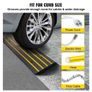 Curb Ramp, 2.6" Rise Rubber Driveway Ramps, Heavy Duty 33069 lbs Weight Capacity Threshold Ramp Image 3