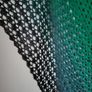 Handmade crochet triangle shawl wrap. Green black gradient ombre lacy shawl Image 9