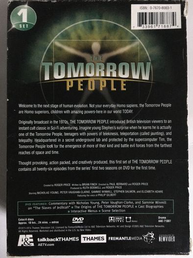 The Tomorrow People (Complete Series 1-8) 1973 - 1979 [DVD TV Boxsets] Region 1