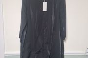 Womens COS black dress shiny silky  polyester modal blend Size UK 14 EU 40 Brand new BNWT