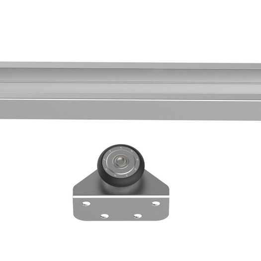 NEW SALE | Shed Sliding Door Track System, Sliding Barn Door Kit Set, 6FT/186cm,for Single Wooden by Wood Roller Style Set-Silver