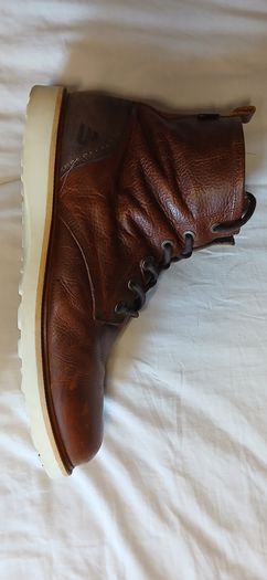 Mens brown bullboxer leather boots EU 46, UK 11