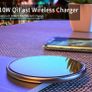 Essager 10W Qi Induction Fast Wireless Charging Pad - Black Image 6