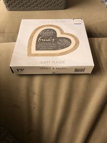 baby heart plaque