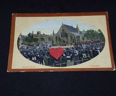 Marines Parade , Garrison Church , Portsmouth , England - Antique Postcard
