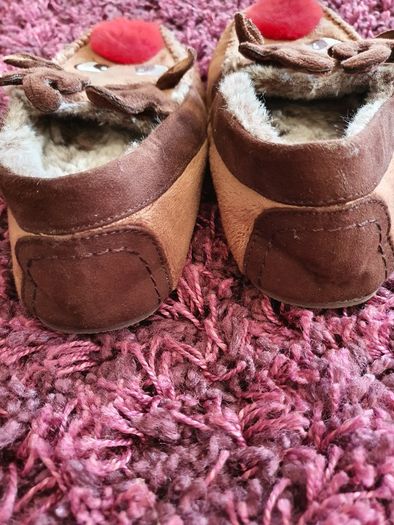Boys Next furlined reindeer slippers