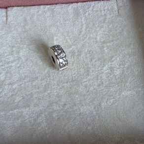 Pandora Pave charm clip very good condition hallmarked