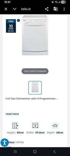 Beko dishwasher
