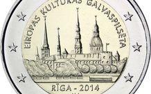 Latvia 2 Euro Commemorative Coin 2014 - Riga. Uncirculated.