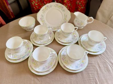 Duchess Bone China Tea Set Meadowlane Pattern 555