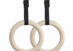 32mm Wooden Gym Rings - www.fitnessequipmentcork.ie