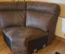 Corner section from corner sofa