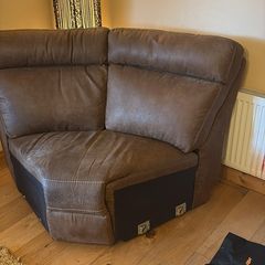Corner section from corner sofa