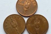 Gibraltar 3 Coins 1p Gibraltar 1p Penny Mace of the House of Assembly