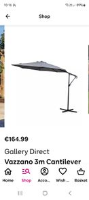 overhang garden umbrella