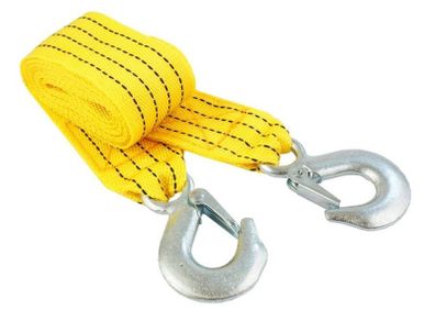 New 3m 3 Tonne Tow Towing Yellow Pull Rope Strap Heavy Duty Car Recovery #1352