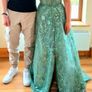 Sage Green Strapless Corset Ball Gown Image 5