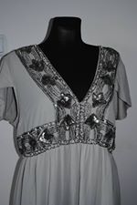BNWT Lovedrobe luxe soft grey stunning maxi dress size UK24 EU52 Postage included