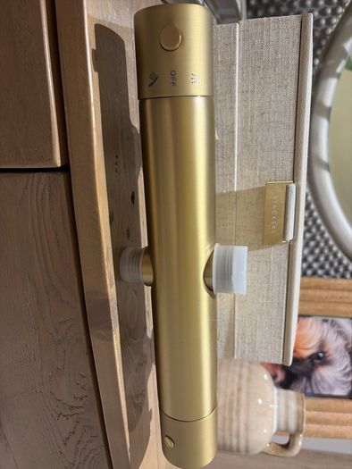 Brushed brass shower aqualla