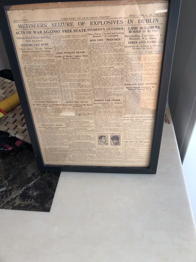 Old newspaper articles 1922