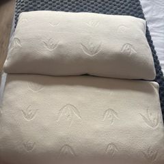 2 memory foam pillows