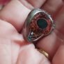 A 925 sterling silver ring with turquoise and blue topaz. Image 3
