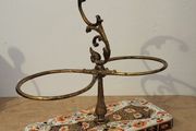 Antique imari decanter display