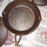 Beautiful Old 3 Cast Iron Skillet Pans and  Lidded Saucepan also 1 Lid for Skillet Pan Postage Available Image 4