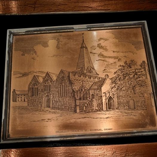 Copper plate picture Galway