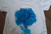 Tshirt girls with flower size 5-6 years