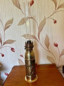 Trench Art Oil Lamp