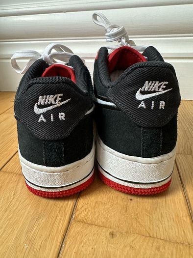Red & Black Nike Air Force 1