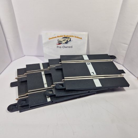 Scalextric C8207: 4x Used Half Straight Track Pieces - Sports Track