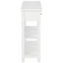 Console Table White 120x30x76 cm MDF Image 5