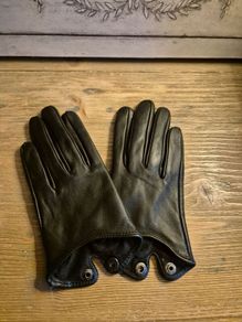 100% Leather Gloves Size Small