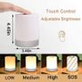 Night Light,LED Touch Control Chargeable Smart Bedside Table Lamp,RGB Color Changing Modes for Baby Kids Bedroom,Office,Camping Image 2