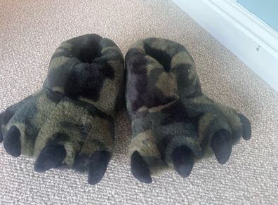 slippers kids dinosaur feet