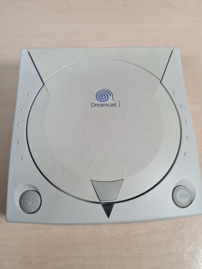 Sega Dreamcast Console With Green Controller Joypad Visual Memory Unit Vmu And Rumble Pack