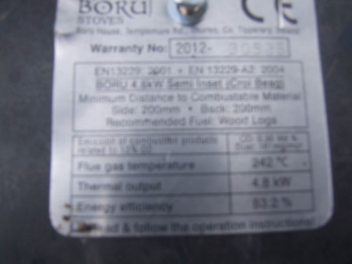 boru insert stove