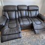 3 Seater Recliner Leather Sofa Image 2