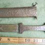 Antique Middle Eastern Dagger in Brass Sheath Image 10